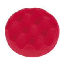 Image of Sealey Buffing Polishing Foam Head Hook Loop 80 25mm Red/Ultra Soft PTCCHW80R