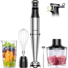 Image of SHARDOR Hand Blender 1100W 5 in 1 Stick Blender 20 Speed Turbo Hand Whisk