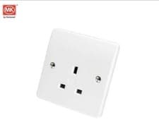 Image of MK Logic Plus K780WHI White Unswitched Socket 1 Gang 13A