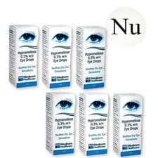 Image of Hypromellose 0.3% Eye Drops For Dry Eyes 10ml Irritation, Relief Eyes- 6 x Pack