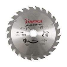 Image of Spartacus Wood Cutting Circular Saw Blade 140mm x 16mm Bore 24T SC140 PT145