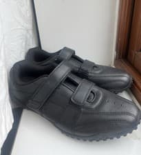 Image of Lonsdale Fulham Men’s Black Leather Trainers – UK Size 8 – Brand New