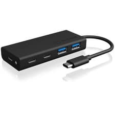 Image of ICY BOX IB-HUB1426-CPD USB-C multiport hub 4 ports USB 3.2 Gen 2 Black