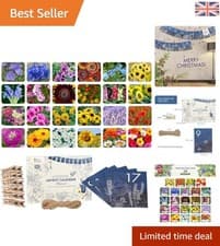 Image of DIY Flower Seeds Advent Calendar with 24 Varieties - Perfect Gardening Gift