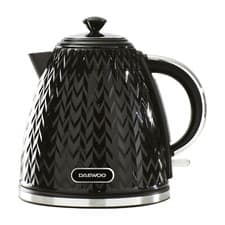 Image of Daewoo Argyle 1.7L Electric Jug Kettle 3KW Fast Boil 360° Cordless Black