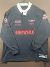Image of Air Jordan Essentials Long Sleeve Rugby Style Shirt Mens XXL HF9323-010 MSRP $95