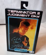Image of T-1000 ULTIMATE TERMINATOR 2 NECA ACTION FIGURE signed ROBERT PATRICK