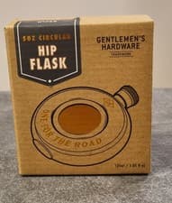 Image of Gentlemen's Hardware Hip Flask, 5oz circular, 135ml capacity