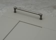 Image of Modern Industrial Antique Pewter Kitchen Cupboard Handle 160mm Fixing Centres