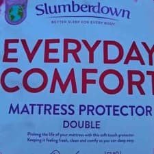 Image of Slumberdown DOUBLE Everyday Comfort Mattress Protector Soft Touch for 35cm depth