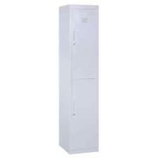 Image of Tall Industrial Cabinet Vintage Narrow Locker Metal Storage Cupboard Retro Door