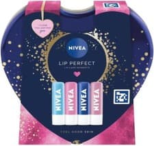 Image of Nivea Luxurious Lips Gift Set - 4 Lip Balms Hydro, Original, Rose, Pearly Shine