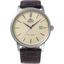 Image of Orient Bambino Classic Automatic Ivory Dial Leather Strap Men RA-AC0F16S30B