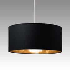 Image of Large Modern Cylinder Ceiling Pendant/Table Lamp Drum Light in Various Colours