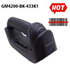 Image of Datalogic Gryphon GM4200-BK-433K1 1D Wireless Barcode Scanner Reader w/ Stand