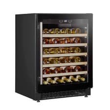 Image of Wine Cooler 54 Bottle Fridge with Digital Touch Screen Controls - Black