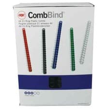 Image of GBC CombBind A4 22mm Binding Combs Black (Pack of 100) 4028602