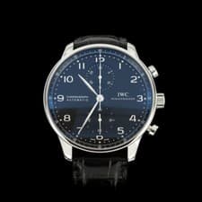 Image of IWC Portugieser Men's Black Watch - IW371447 UNWORN