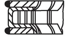 Image of Fits MAHLE 083 06 N0 PISTON RING KIT