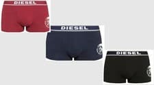Image of DIESEL ENGINES LOGO TRUNKS  3-Pack Boxer Trunk BLUE/PINKNAVY.PRINT -M/L/XL 
