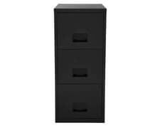Image of Pierre Henry 3 Drawer Maxi A4 Filing Cabinet 400x400x960mm Black