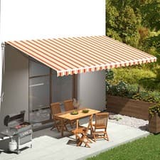 Image of 3/4/5/6M Retractable Awning Manual Outdoor Garden Canopy Patio Sun Shade Shelter