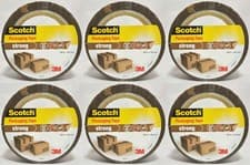 Image of Scotch Strong Brown Packaging Tape 48 mm × 66 m – 6 Rolls (Solvent Free)
