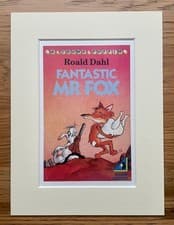 Image of Roald Dahl Wall Art Illustrations Mounted 8×6 Display Picture