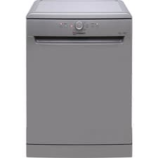 Image of Indesit D2FHK26SUK Freestanding Full Size Dishwasher Silver 14 Place Setting NEW