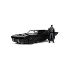 Image of Jada 1:24 Batmobile The Batman 2022 with Batman Figure Model Car