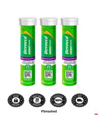 Image of 3 x 15 Berocca Energy Blackcurrant Effervescent Tablets 45 Total - FREE POSTAGE