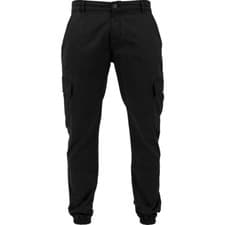 Image of Cargo Jogging Pants UrbanClassics Washed Twill Stretch Leisure Trousers Security