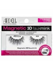 Image of ARDELL MAGNETIC LASHES 3D FAUX MINK 858 False Eyelashes Black No Adhesive Needed