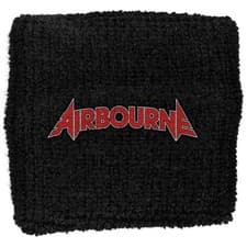 Image of Airbourne band Logo New Official black Cotton Sweatband One Size