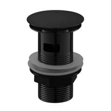 Image of Black Chrome Click Clack Slotted Basin Waste - Arissa ARBCSBW