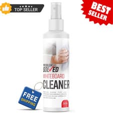 Image of Problem Solved - Whiteboard Cleaner Spray Dry Erase Liquid | Drywipe Boards for