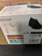 Image of Site Safety Trainers Composite Toe Cap Black Metal Free Lightweight Size 9