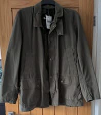 Image of Barbour Ashby Casual Lightweight Khaki Jacket Size XXL