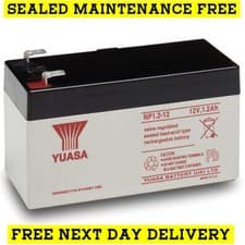Image of NP1.2-12 Yuasa Lead Acid Rechargeable Battery 12V 1.2Ah