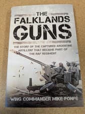Image of The Falklands Guns Book Captured Argentine Artillery that Became Part of RAF