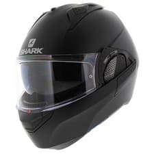 Image of Shark EVO-GT Modular Helmet Blank Matt Black - Size XS - Motorcycle Flip Back...