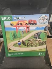 Image of Brio World Countryside Hill Set 33909 Wooden Train 3+ New Boxed 2017