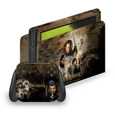 Image of LOTR THE RETURN OF THE KING POSTERS VINYL SKIN FOR NINTENDO SWITCH OLED BUNDLE