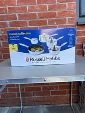 Image of Russell Hobbs Classic Collection Stainless Steel 5 Piece Pan Set