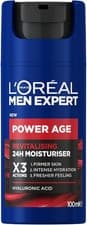 Image of L'Oreal Men Expert Power Age Moisturiser, Hydrating & Revitalising Hyaluronic Ac