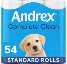 Image of Andrex - Classic Clean - Toilet Roll - 9 pack (6 units) - Fast Free Delivery