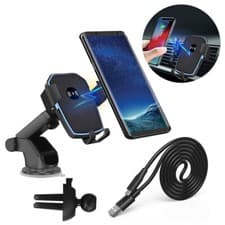 Image of UK Wireless Fast Car Charger Mount Gravity Phone Holder For iPhone 16 15 Samsung