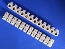 Image of 2 x 30amp 12 way Connector Strips Choc Block Terminal Block