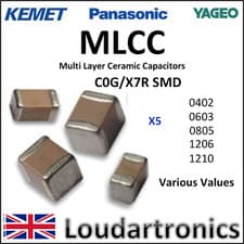 Image of Ceramic MLCC Capacitor 0402 0603 0805 1206 1210 SMD Vishay Multi Qty