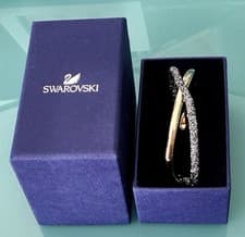 Image of STUNNING *GENUINE* SWAROVSKI CRYSTALDUST BANGLE IN SILVER & GOLD
